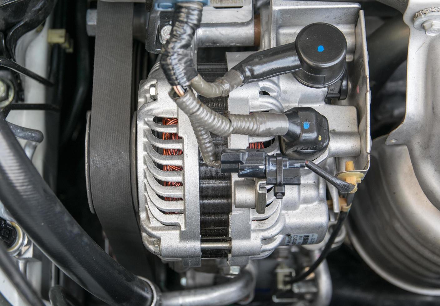 Part of car engine photo