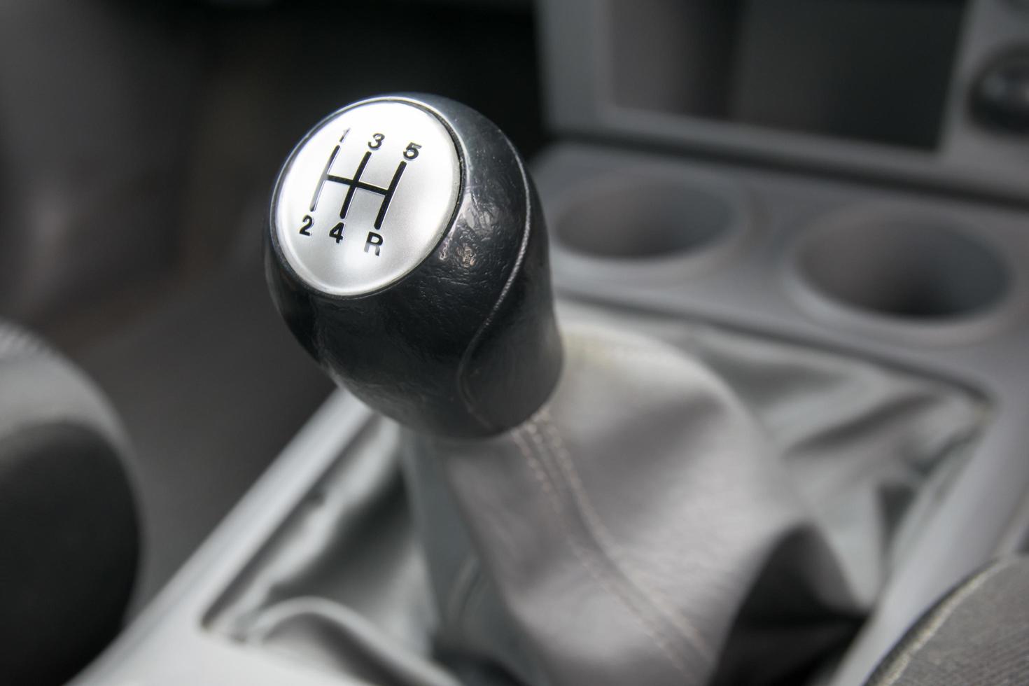 Manual  transmission gear shift. photo