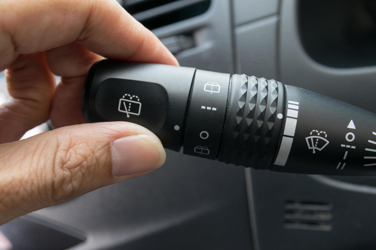 Car Wipers Control Open and Close. photo