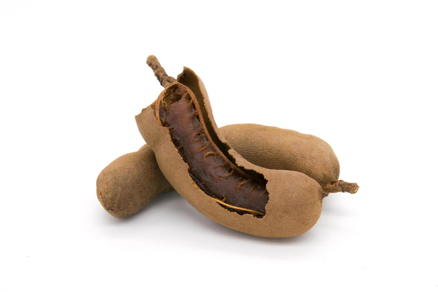 Tamarind isolated on white background photo