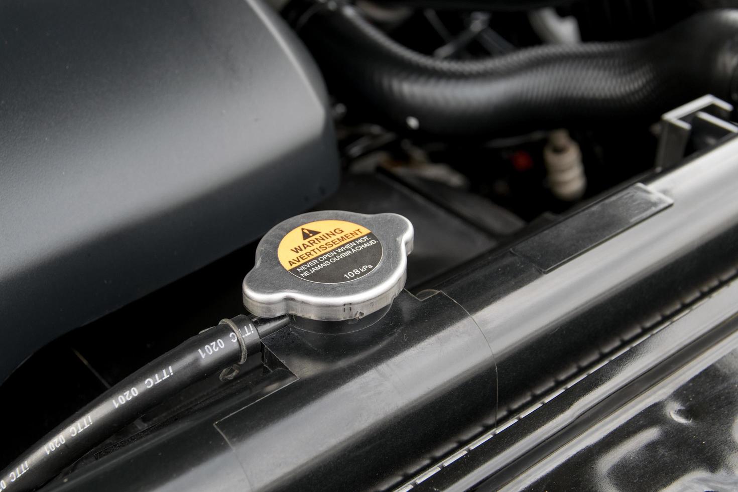Metal cover on an radiator for engine cooling photo