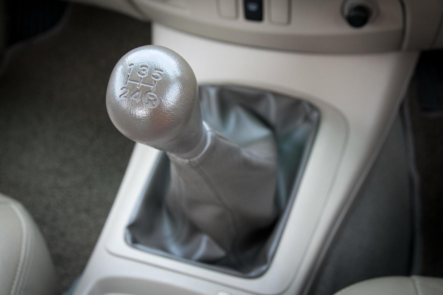 Manual  transmission gear shift. photo