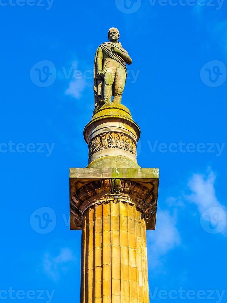 HDR Scott monument, Glasgow photo