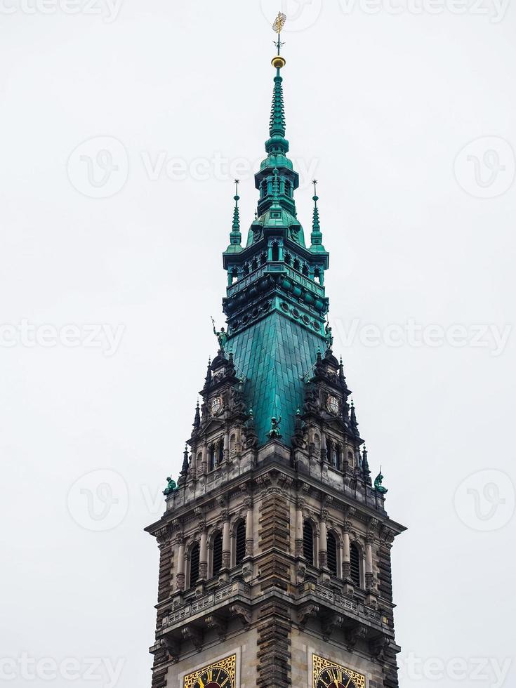 hdr ayuntamiento rathaus de hamburgo foto