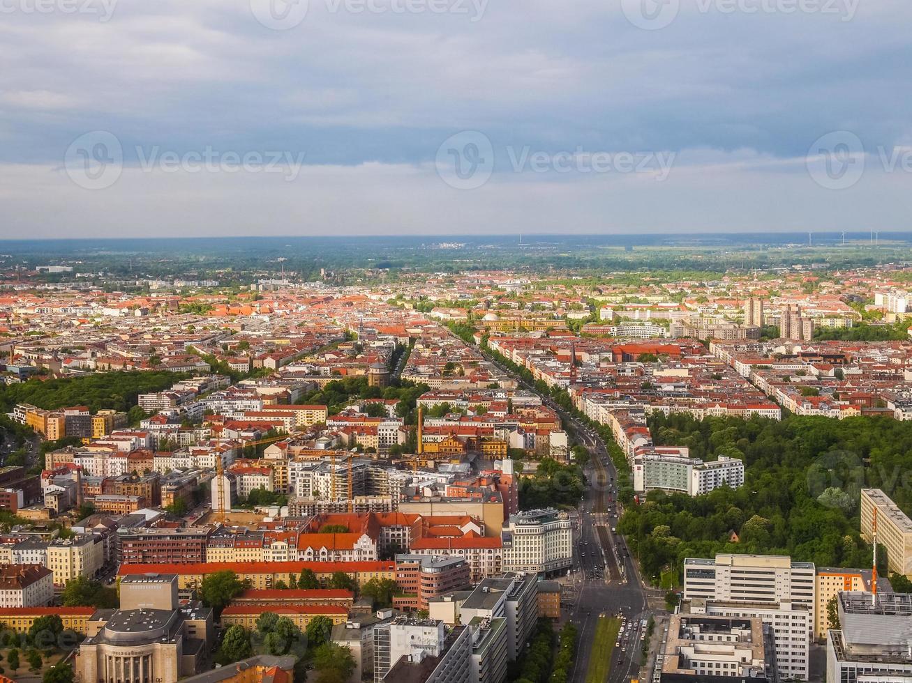 HDR Berlin aerial view photo