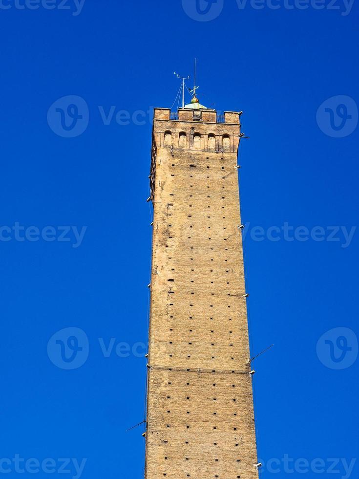 HDR Asinelli tower in Bologna photo