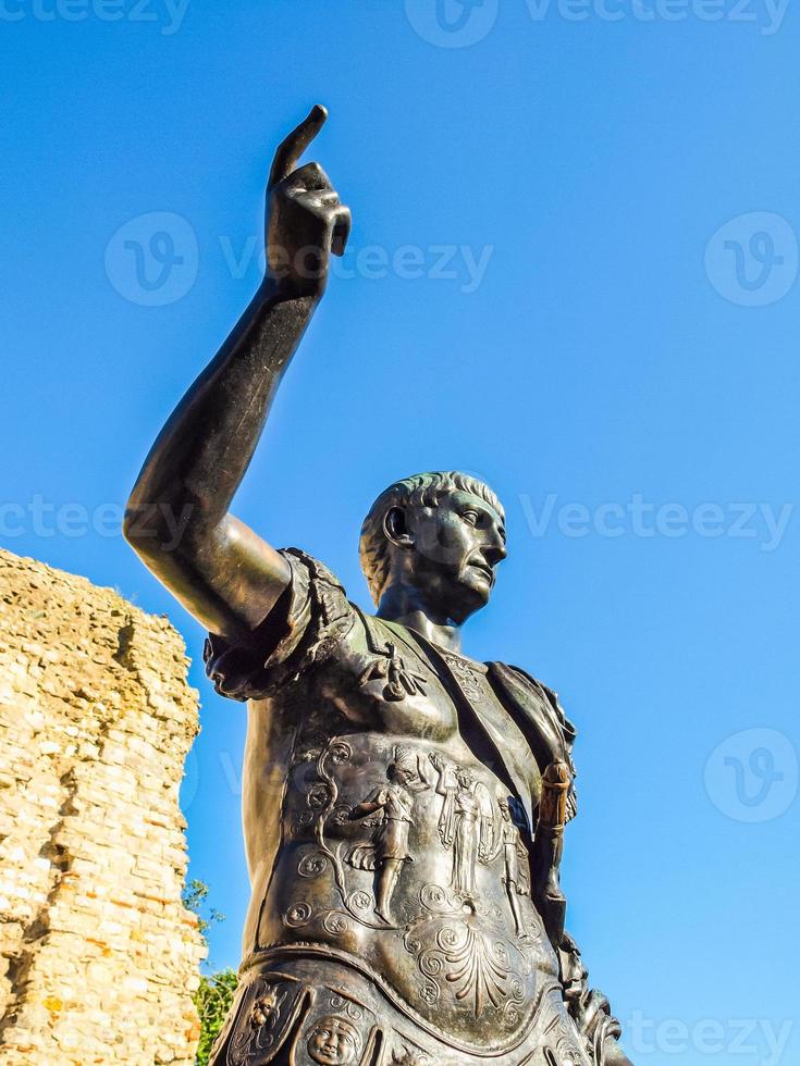 HDR Emperor Trajan Statue photo