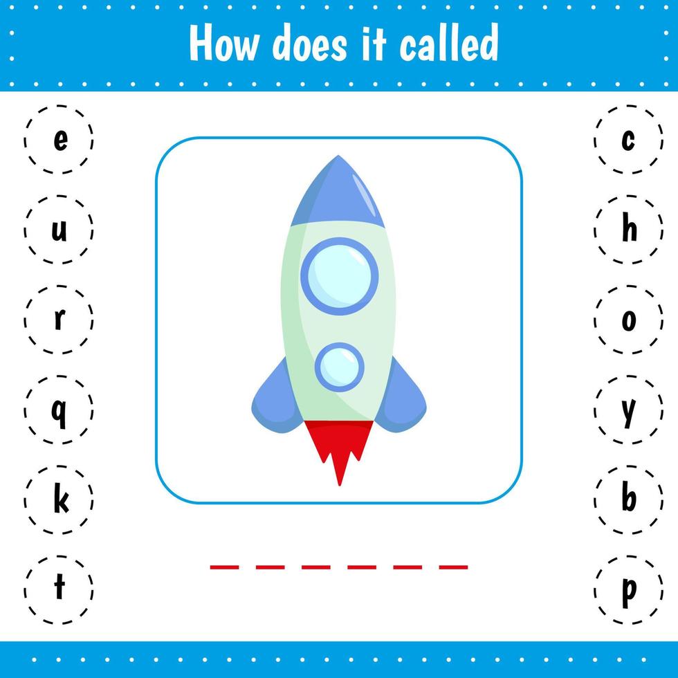 Add missed letters. Rocket vector