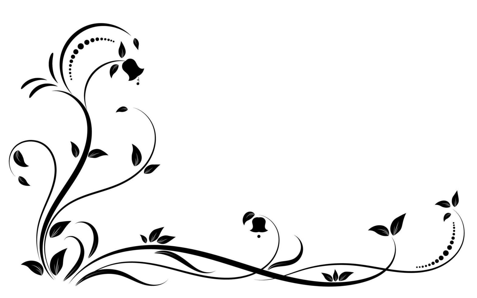 Floral elements design, luxury ornamental graphic element border, swirls flowers,foliage swirl decorative design for page decoration cards, wedding, banner, logos, frames, labels, cafes, boutiques vector