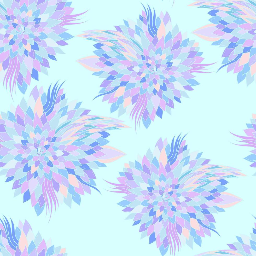 Seamless floral background with abstract patterns of peonies vector