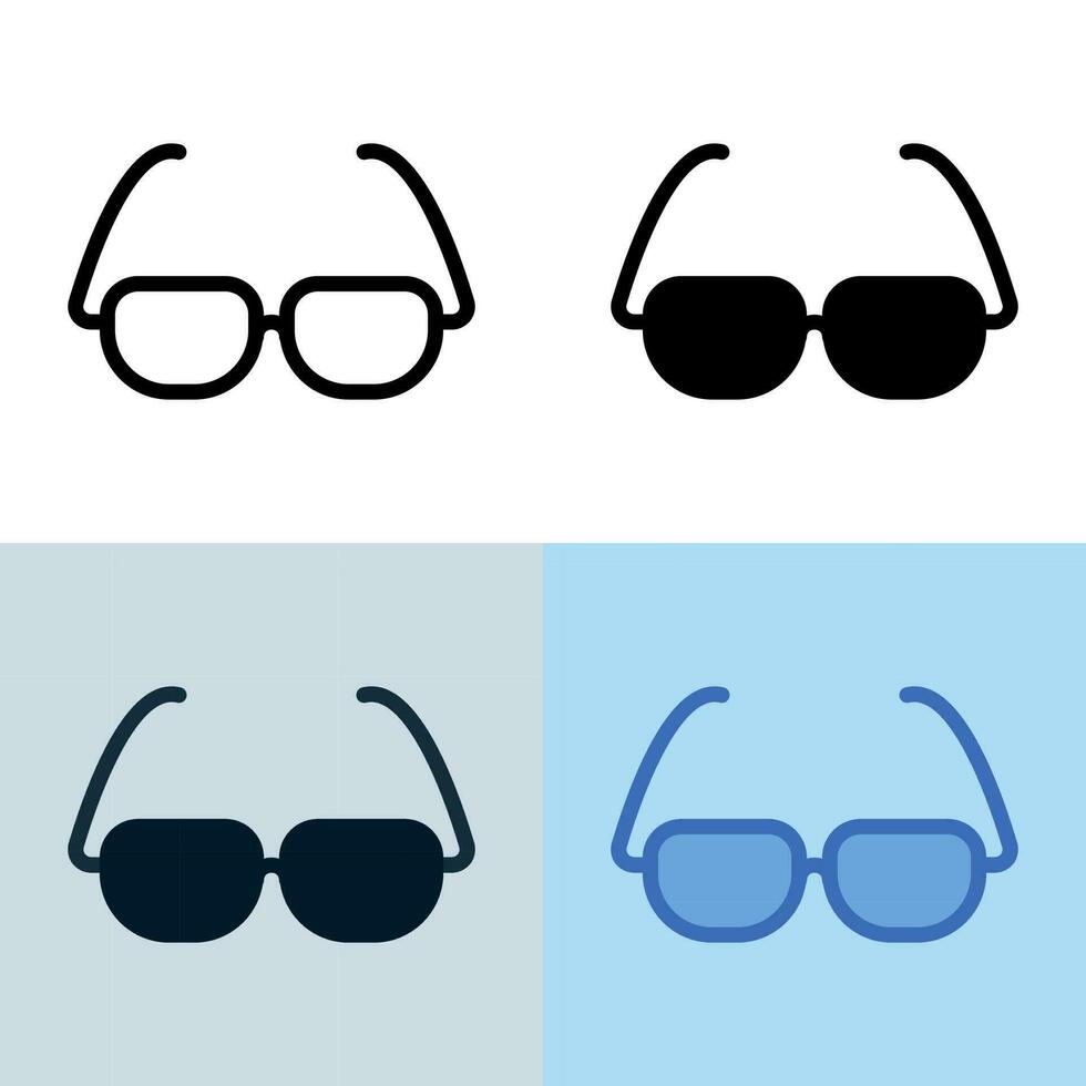 Illustration vector graphic of Eyeglasses Icon. Perfect for user interface, new application, etc