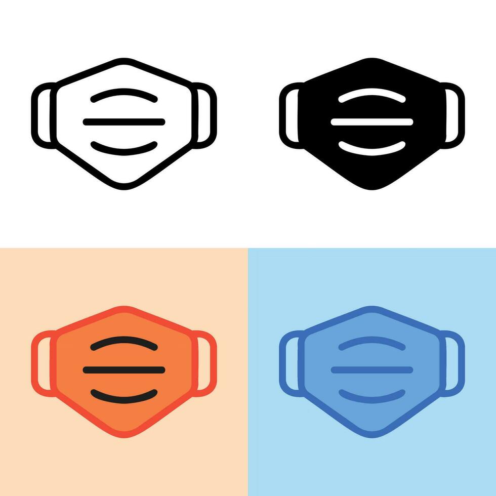 Illustration vector graphic of Mask Icon. Perfect for user interface, new application, etc