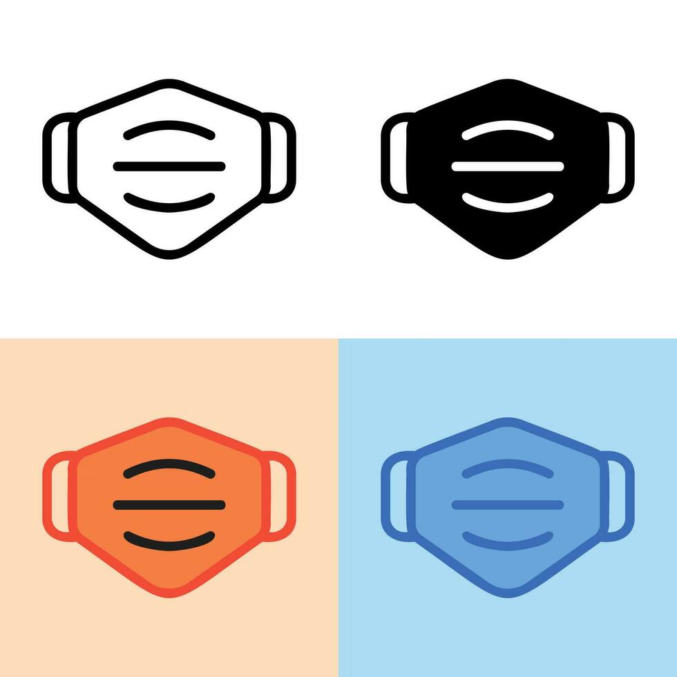 Illustration vector graphic of Mask Icon. Perfect for user interface, new application, etc