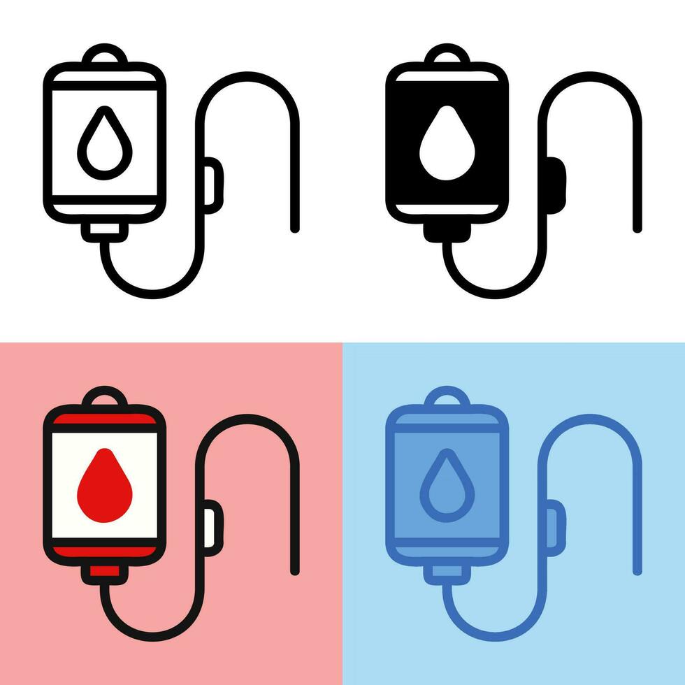 Illustration vector graphic of Blood Bag Icon. Perfect for user interface, new application, etc
