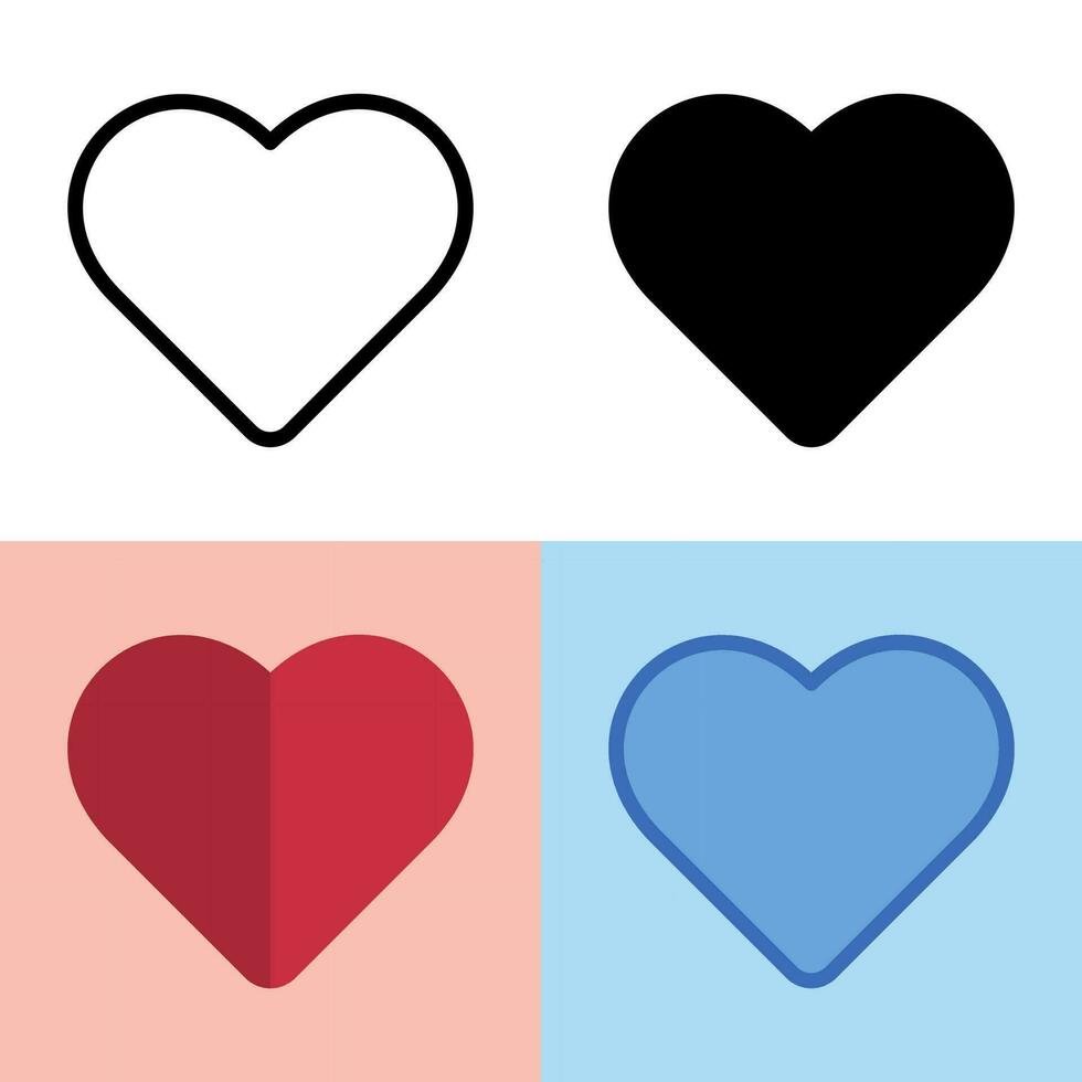 Illustration vector graphic of Love Icon. Perfect for user interface, new application, etc