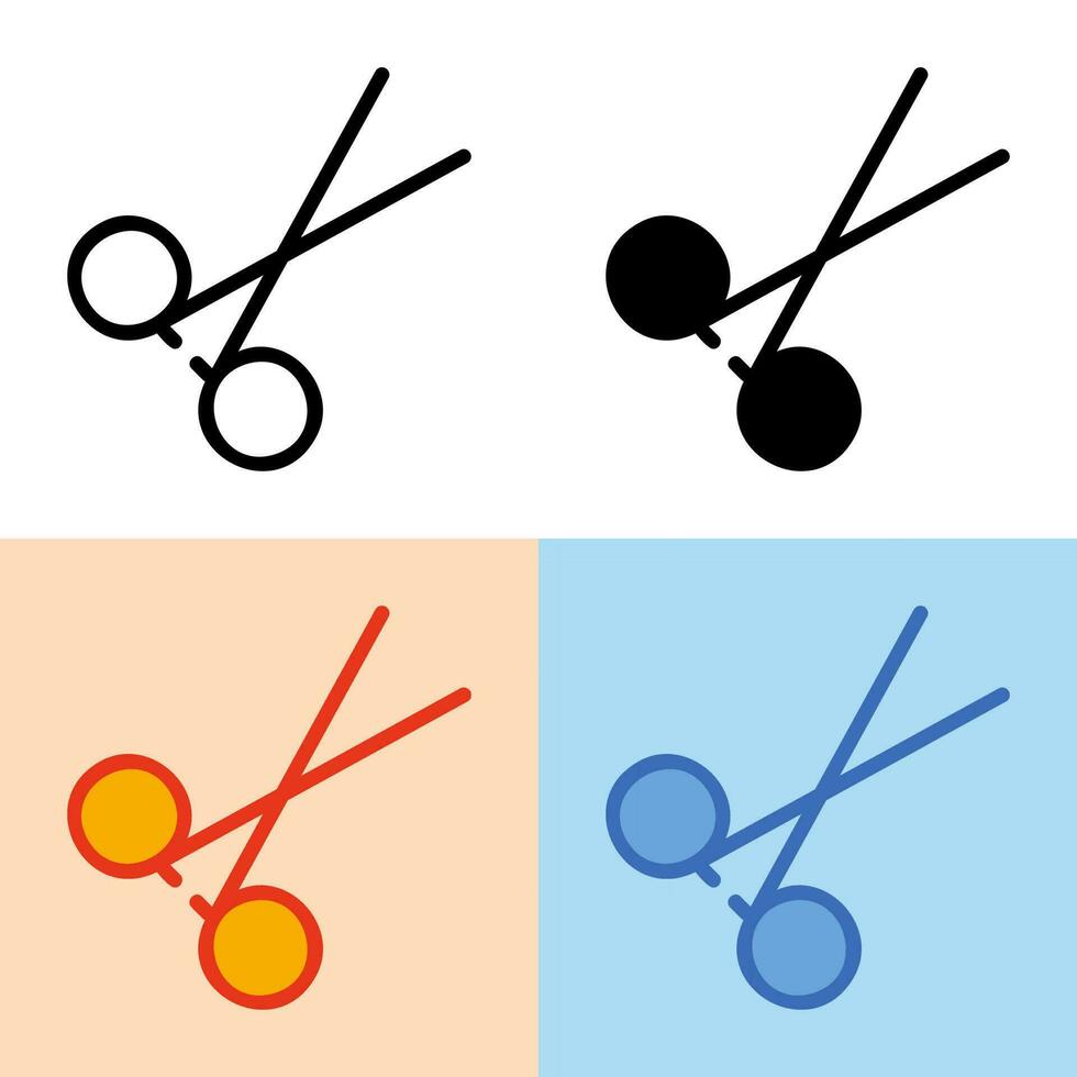 Illustration vector graphic of Scissors Icon. Perfect for user interface, new application, etc