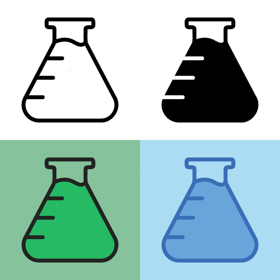 gráfico vectorial ilustrativo del icono de erlenmeyer del corazón. perfecto para interfaz de usuario, nueva aplicación, etc. vector