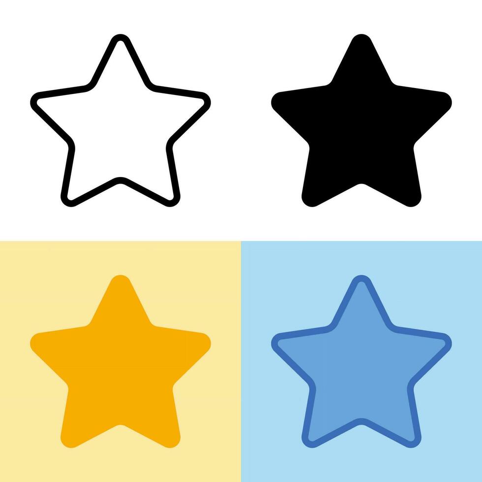 Illustration vector graphic of Star Icon. Perfect for user interface, new application, etc