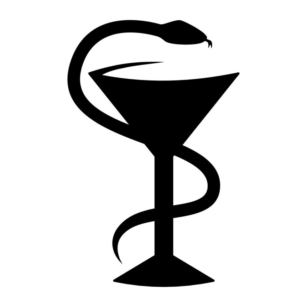 Generals black icon of pharmacist. vector