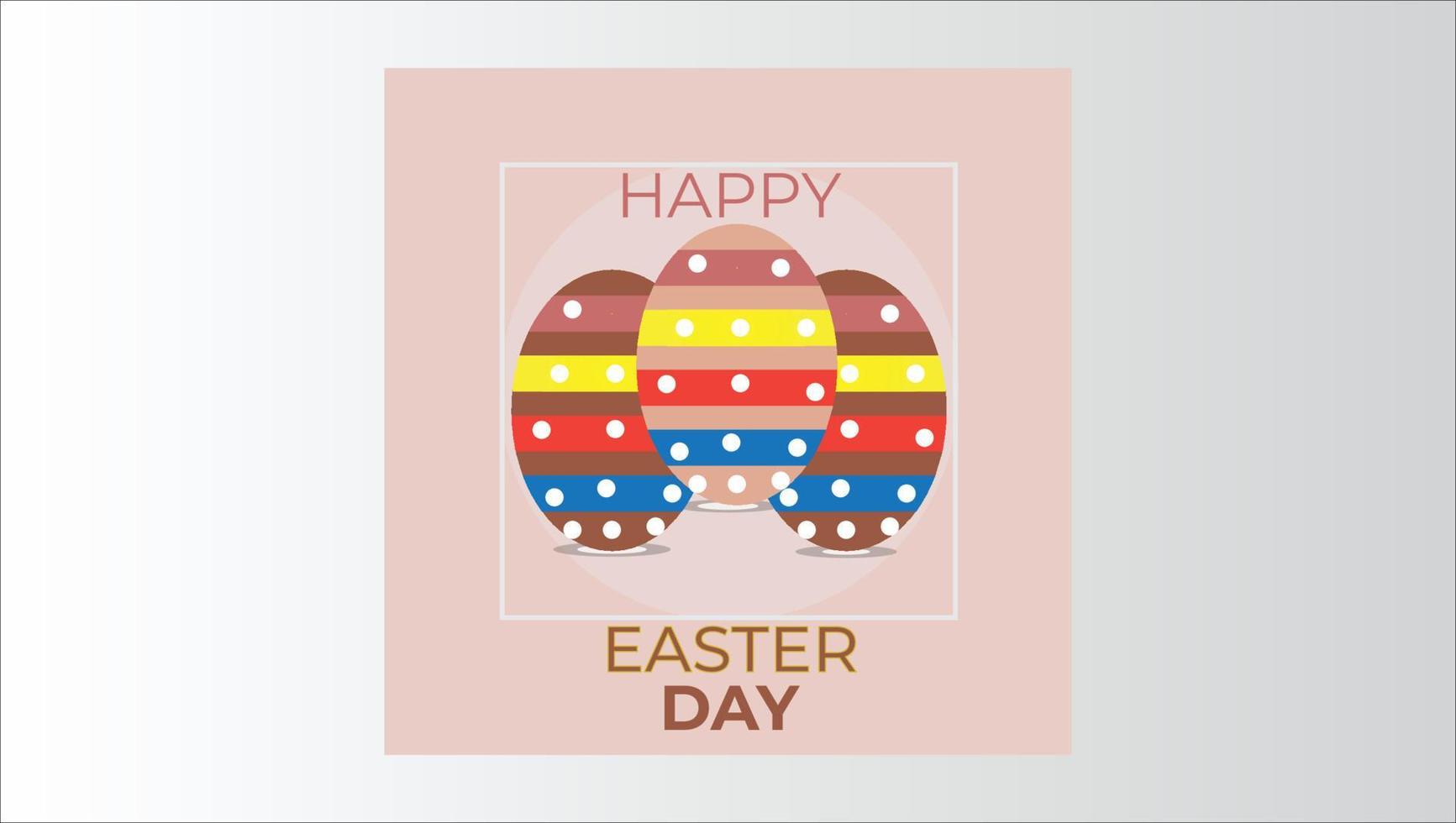 party Easter day vector social media