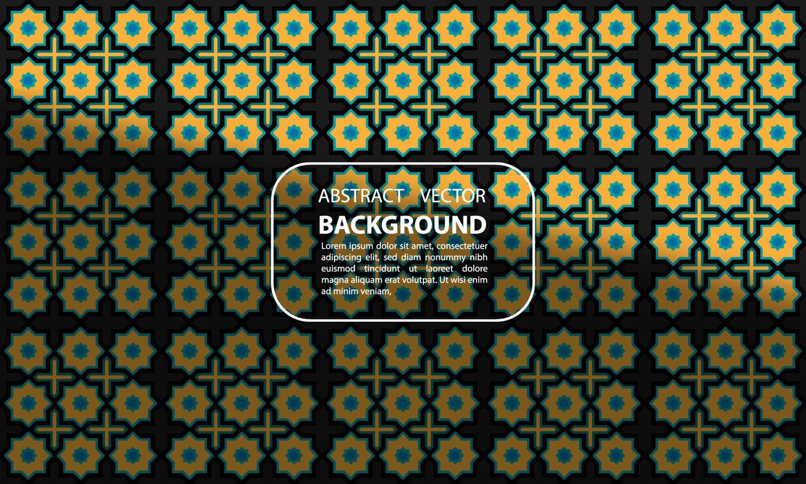 superposición de sombra de degradado geométrico de fondo abstracto naranja con patrón islámico multiplicado para carteles, pancartas y otros, diseño vectorial eps 10 vector