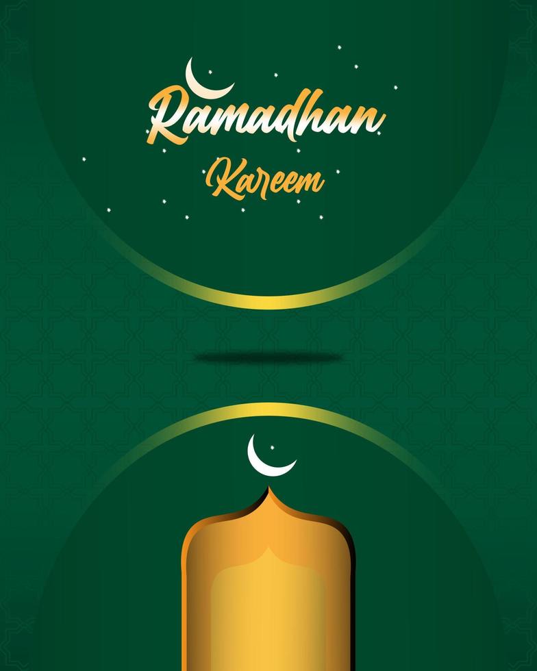 background islamic pattern green ramadan kareem eps 10 vector