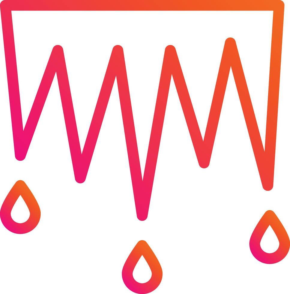 Icicles Vector Icon Design Illustration