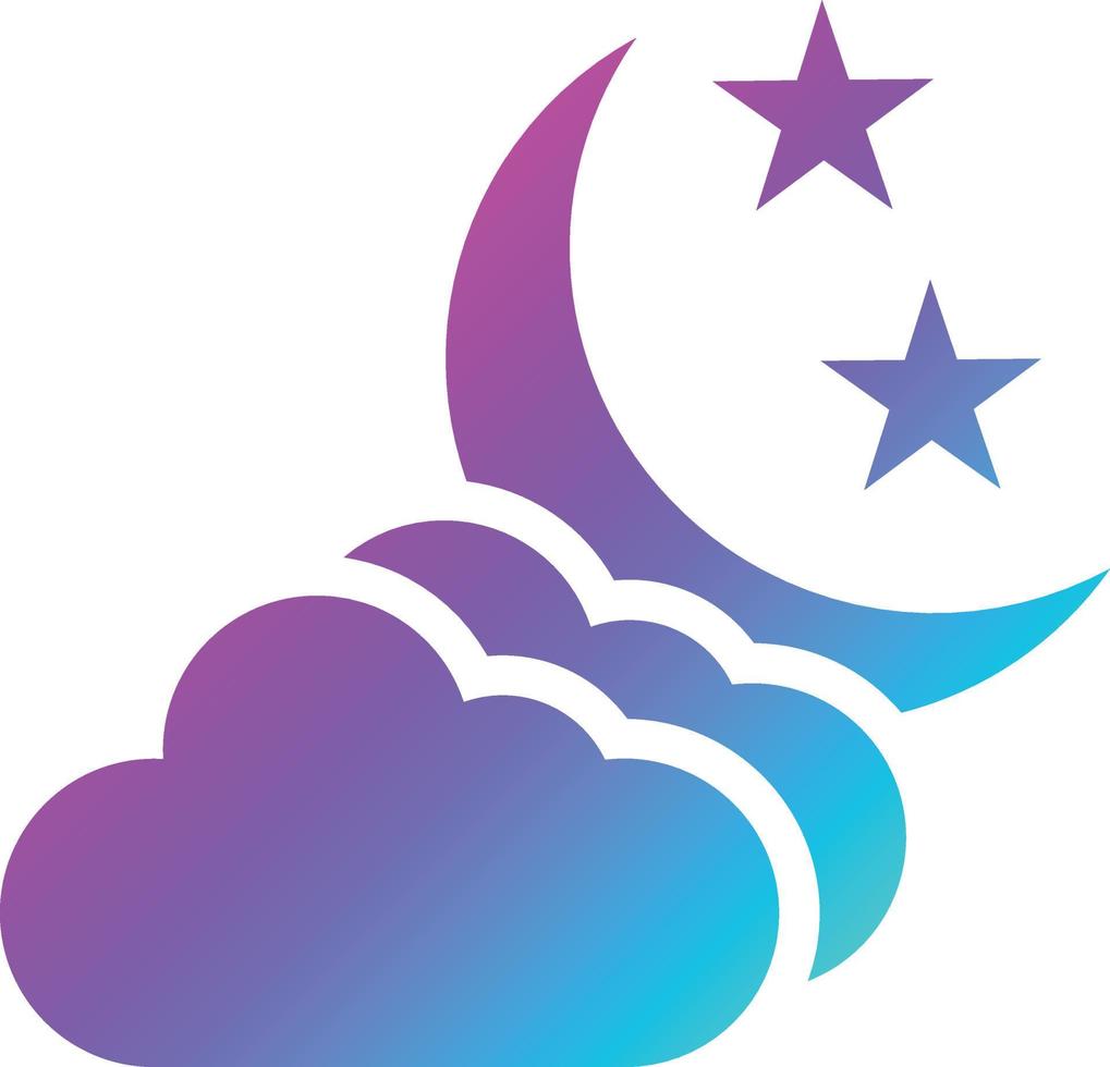Night Vector Icon Design Illustration
