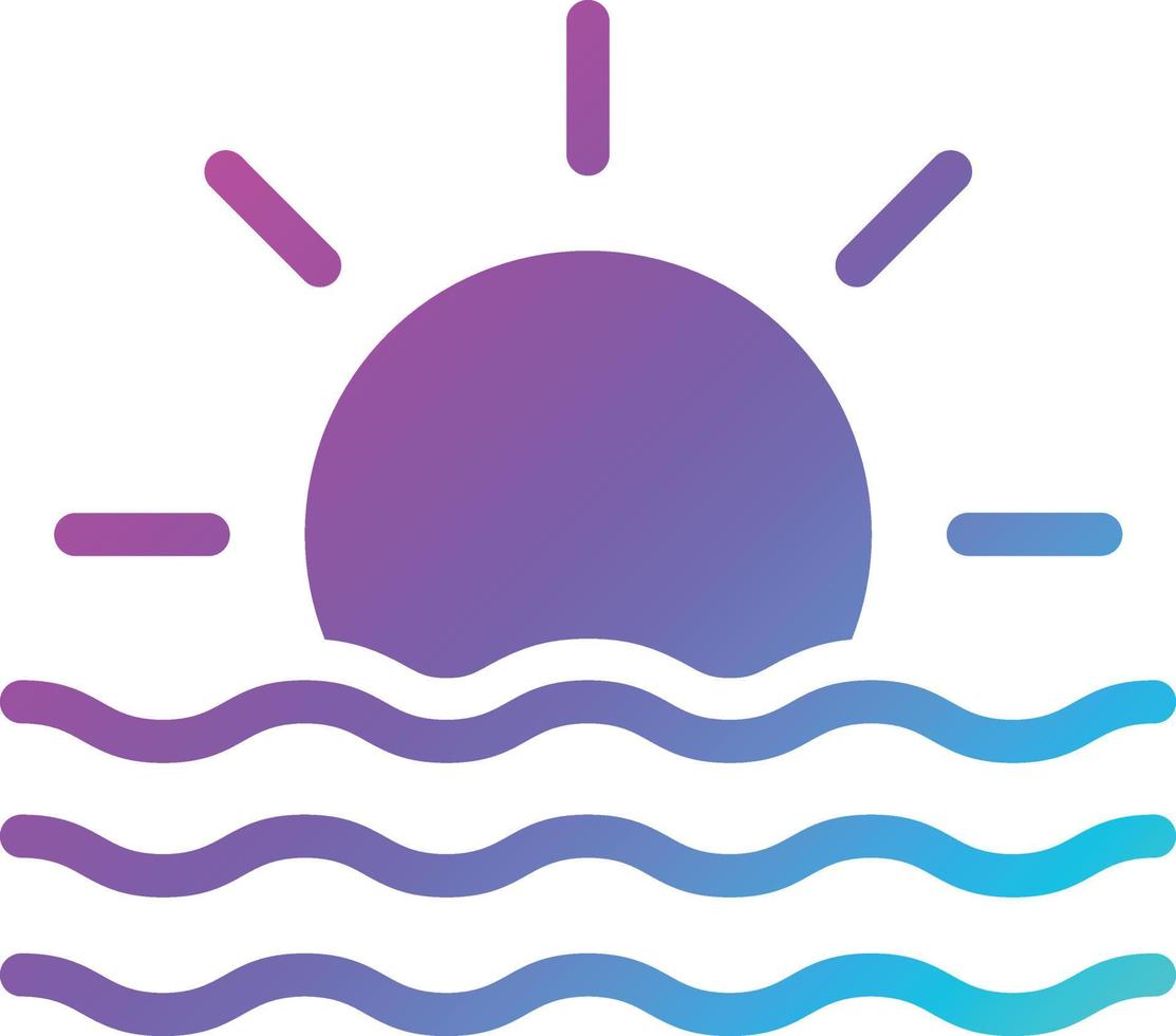 Sun Rise Vector Icon Design Illustration