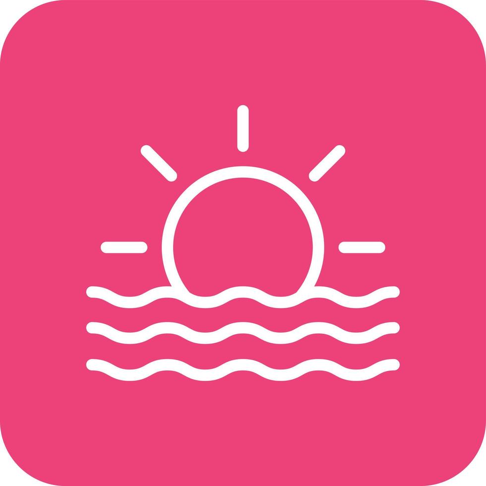 Sun Rise Vector Icon Design Illustration