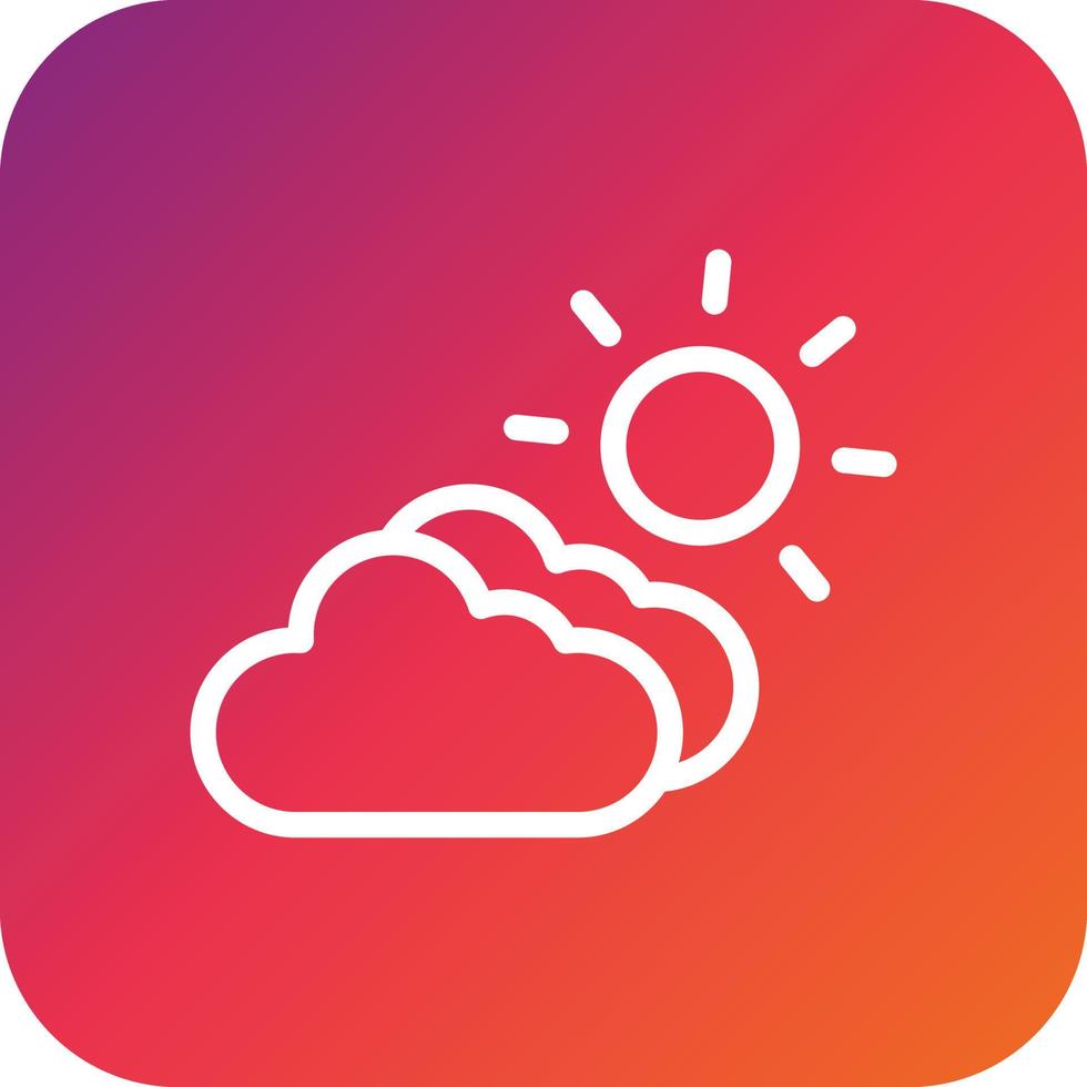 Cloudy Vector Icon Design Illustration
