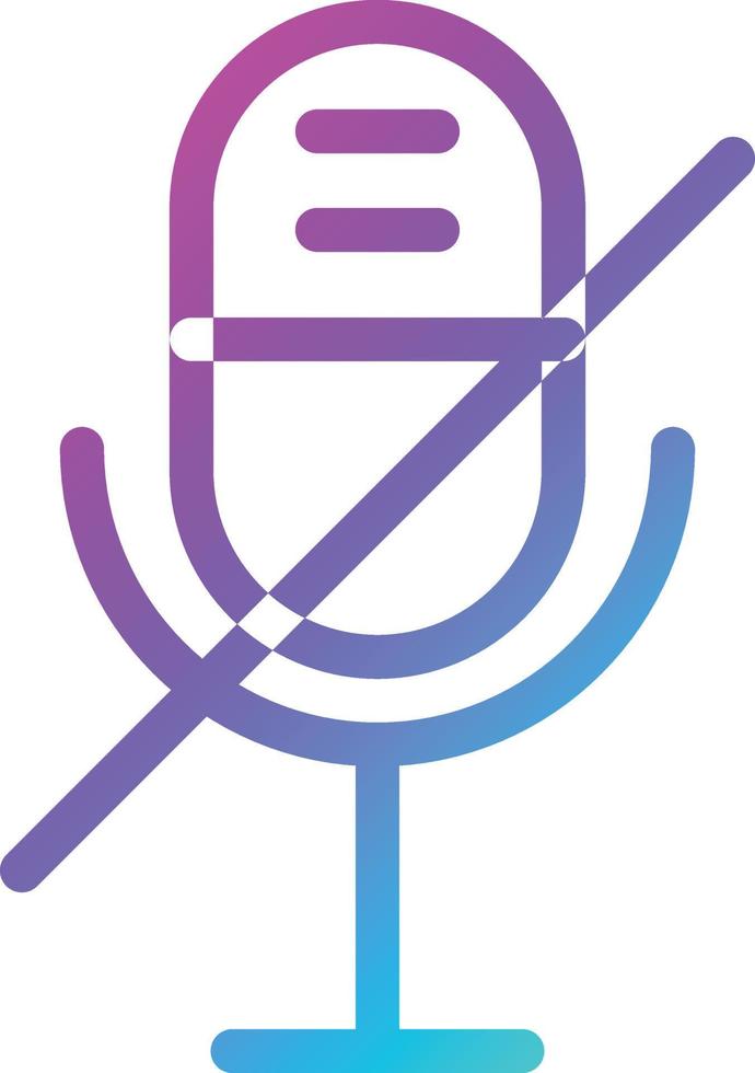 Mute Vector Icon Design Illustration