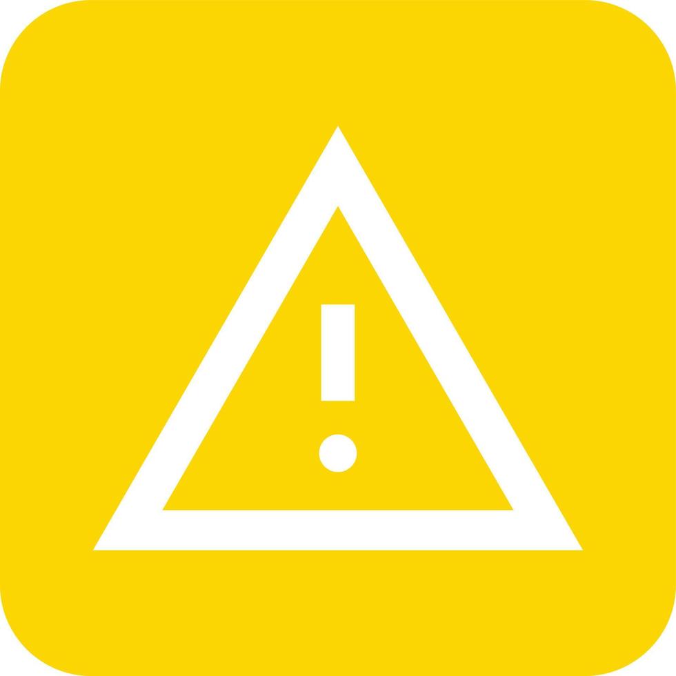 Ilustración de diseño de icono de vector de advertencia