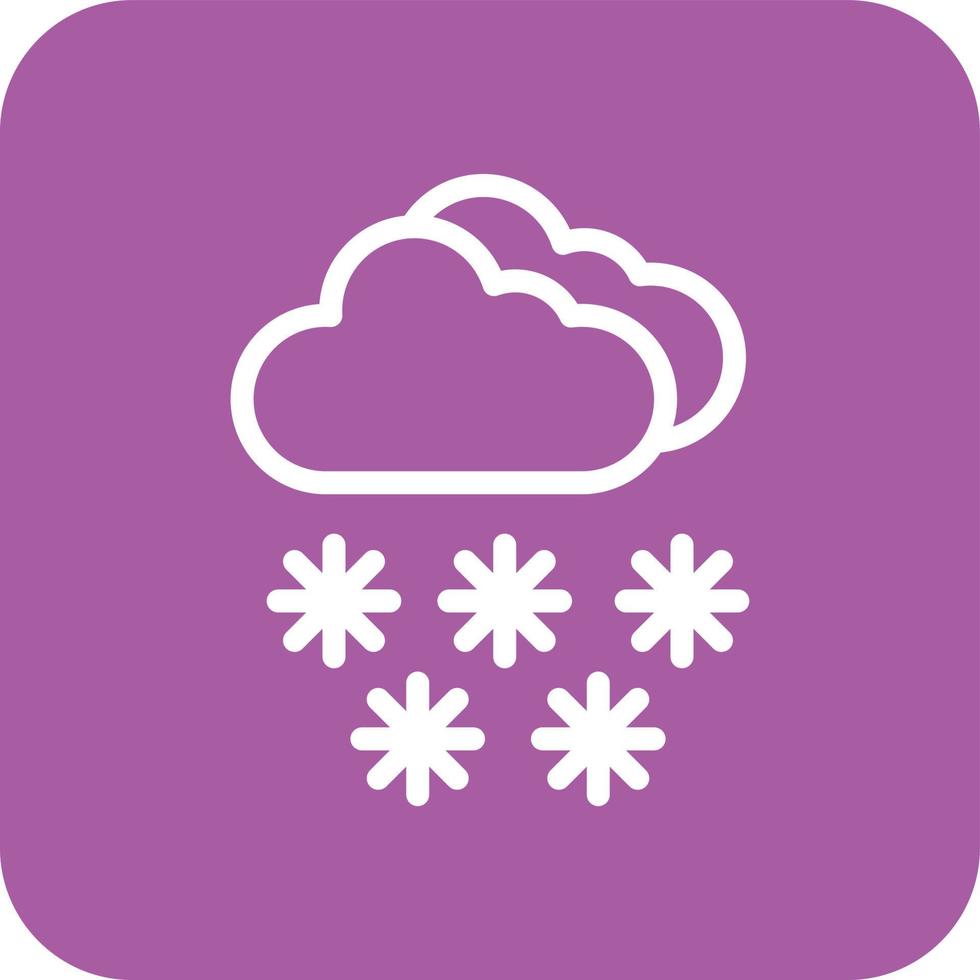 ilustración de diseño de icono de vector de nieve