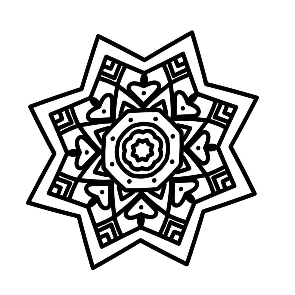 lindo floral mandala vector libre