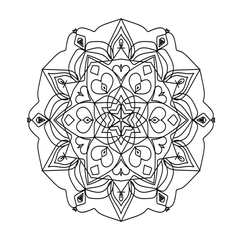 lindo floral mandala vector libre