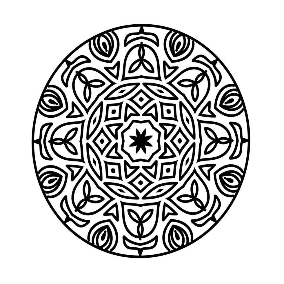 lindo floral mandala vector libre