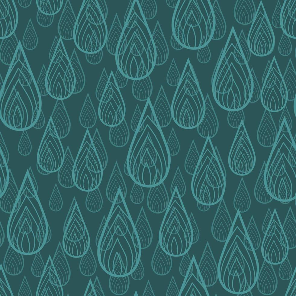 patrón transparente de colores con gotas de lluvia. vector