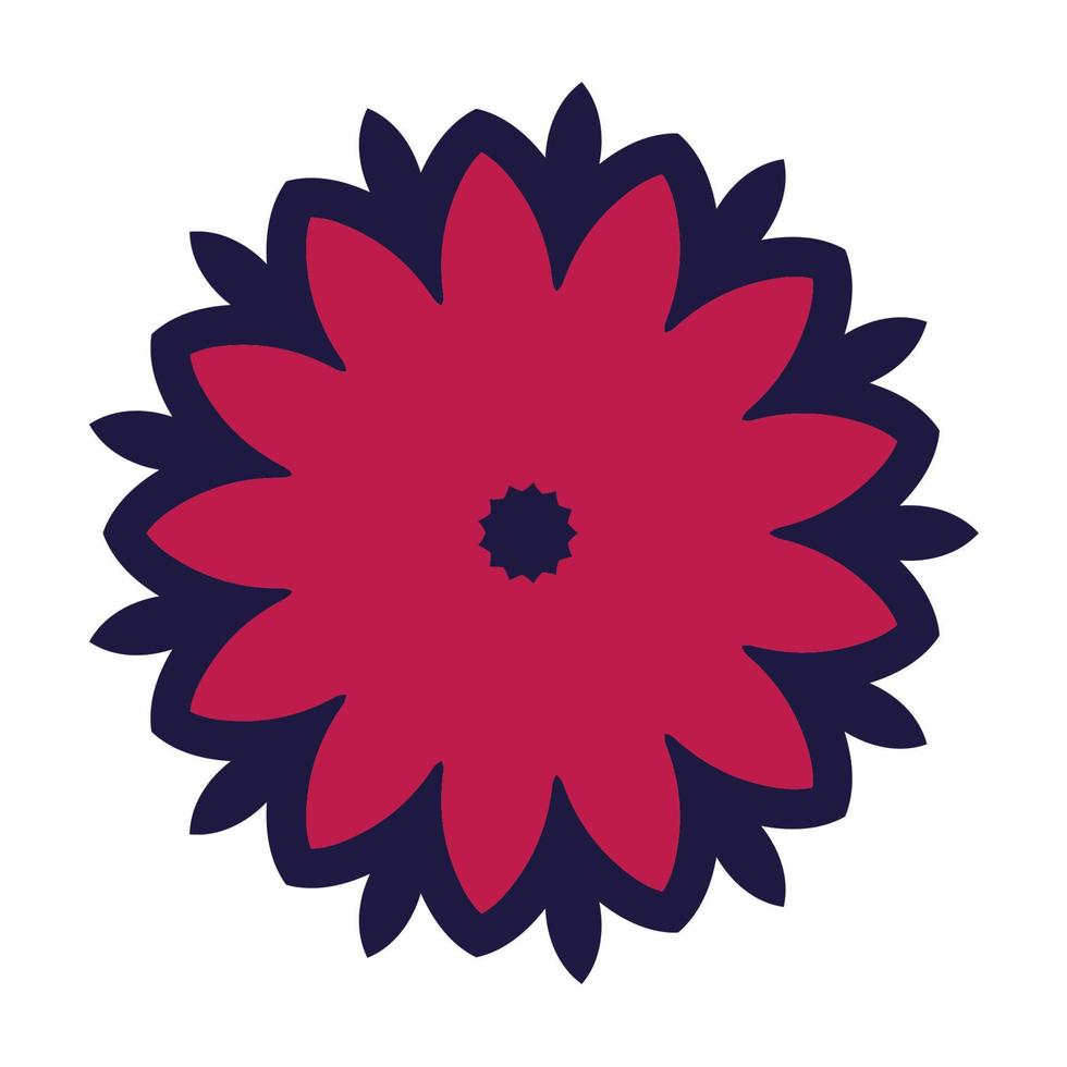 Red flower isolated vector