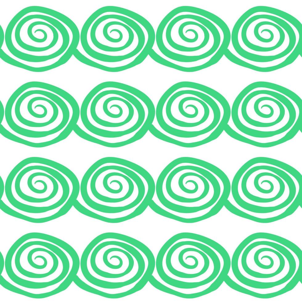 Abstract hand drawn doodle thin line wavy seamless pattern. Curly linear messy background. vector