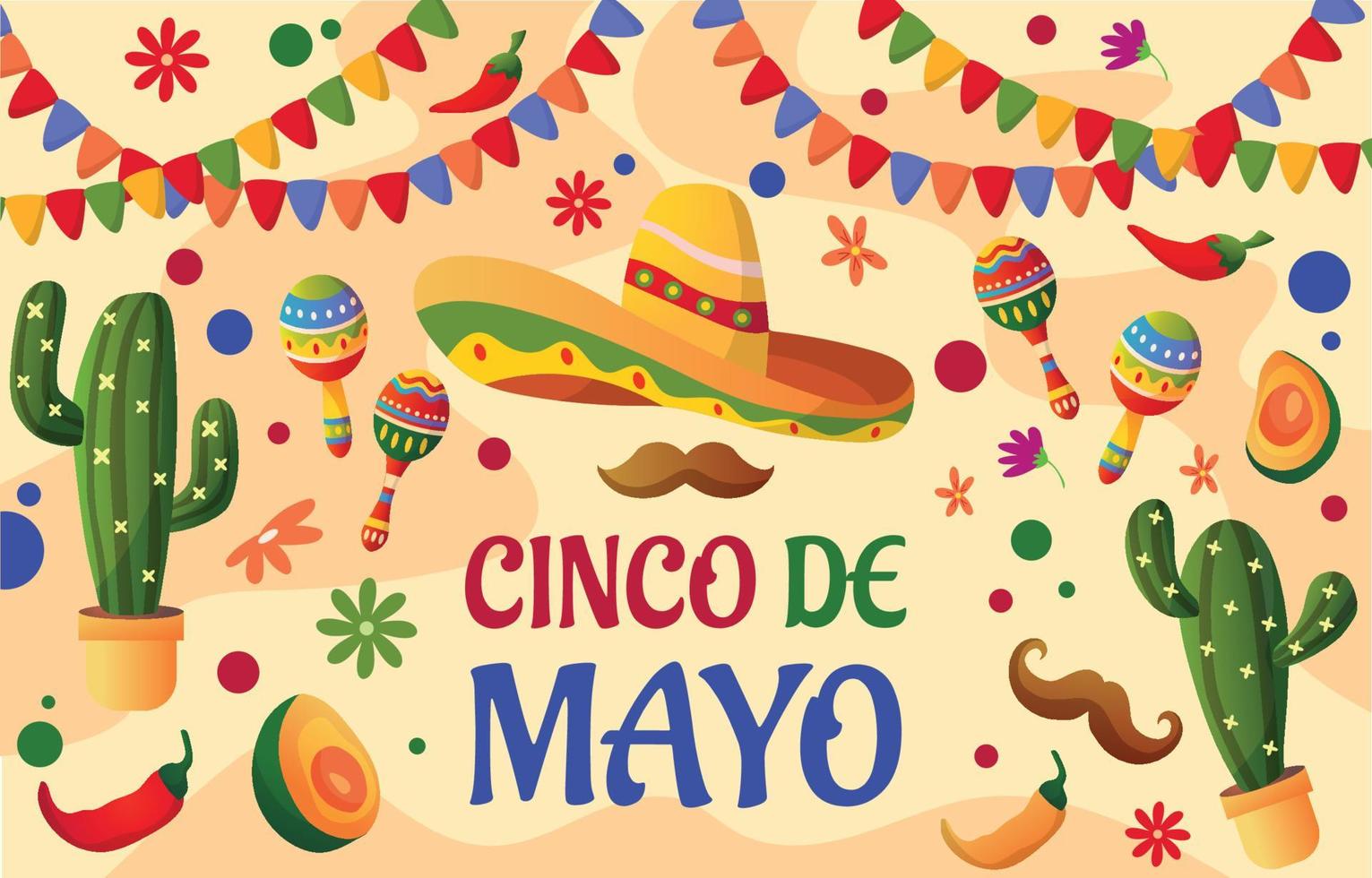 Cinco De Mayo Background vector