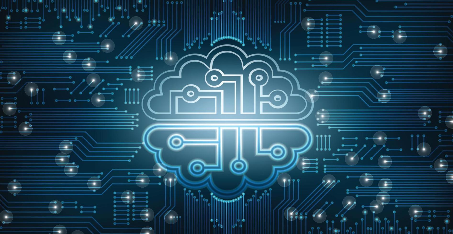 Technology Artificial intelligence mechanical vector