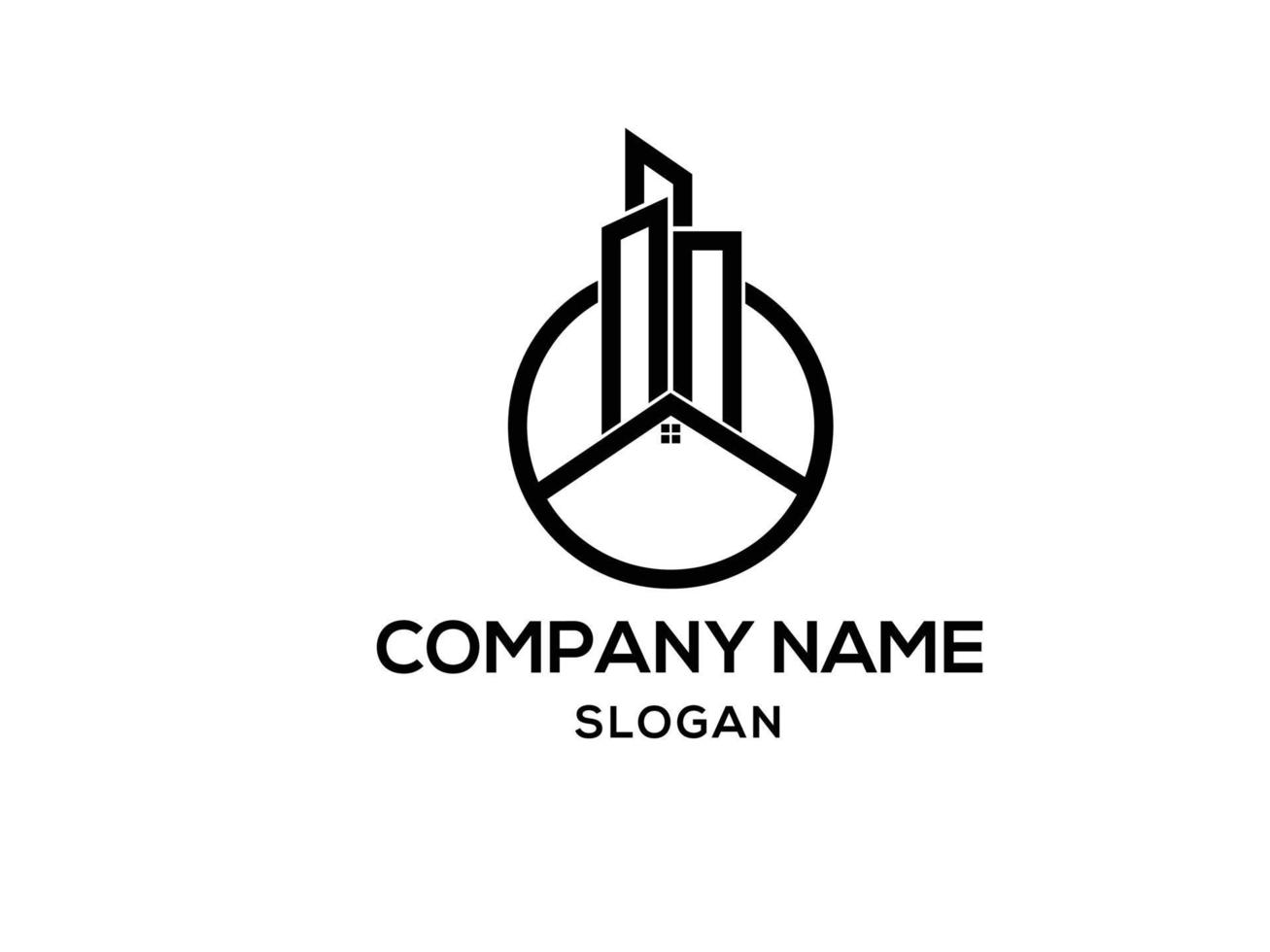 Creative real estate building and construction vector logo design