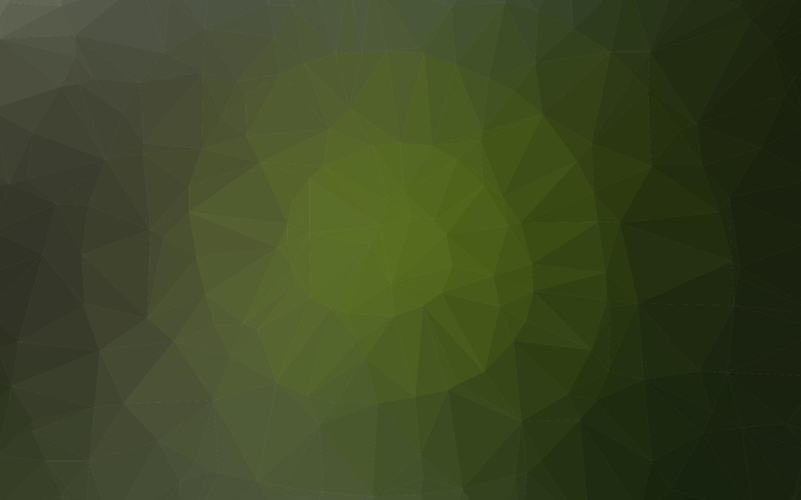 Dark Green vector polygonal pattern.