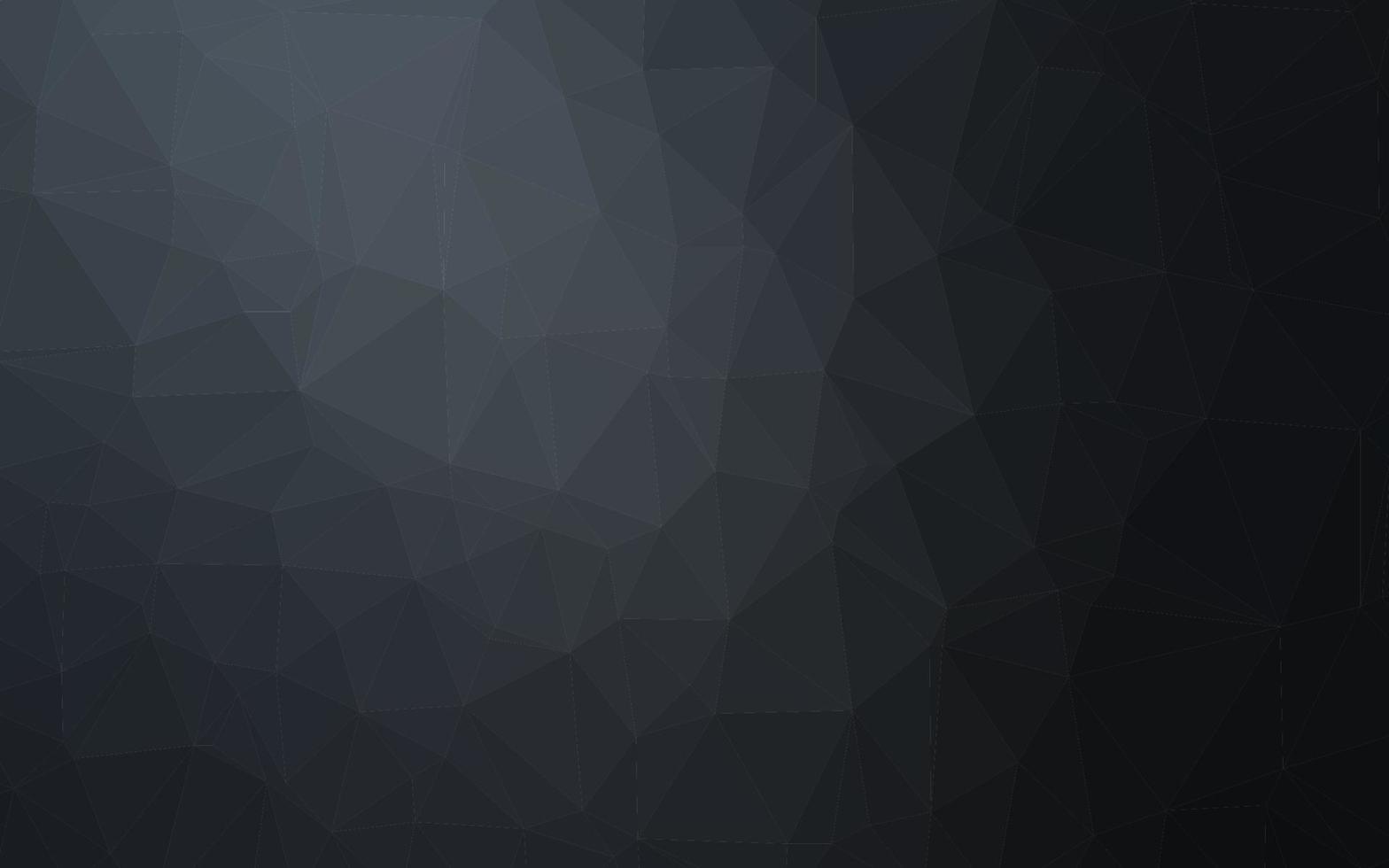 Dark Black vector triangle mosaic template.