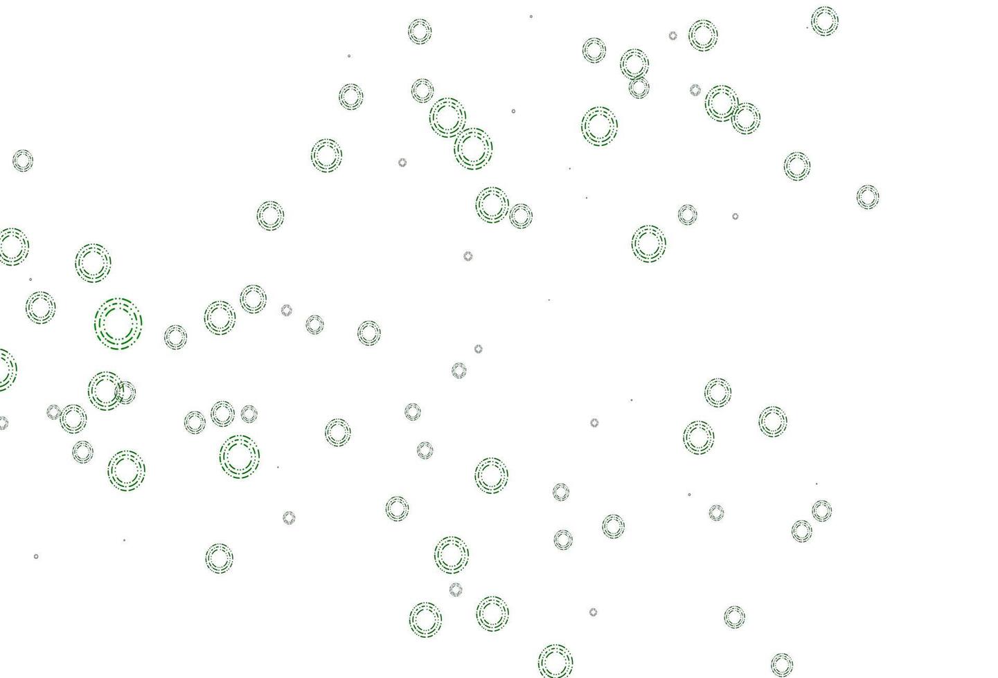 plantilla de vector verde claro con círculos.