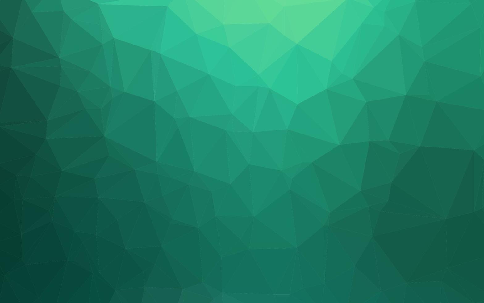 Light Green vector polygon abstract background.