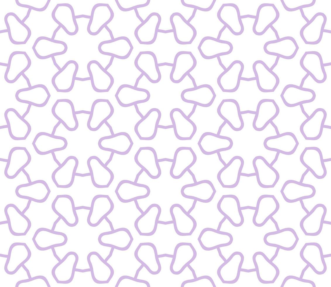 Abstract colorful doodle geometric flower seamless pattern. Floral background. Kaleidoscope mosaic, geo tile of thin line ornament. vector