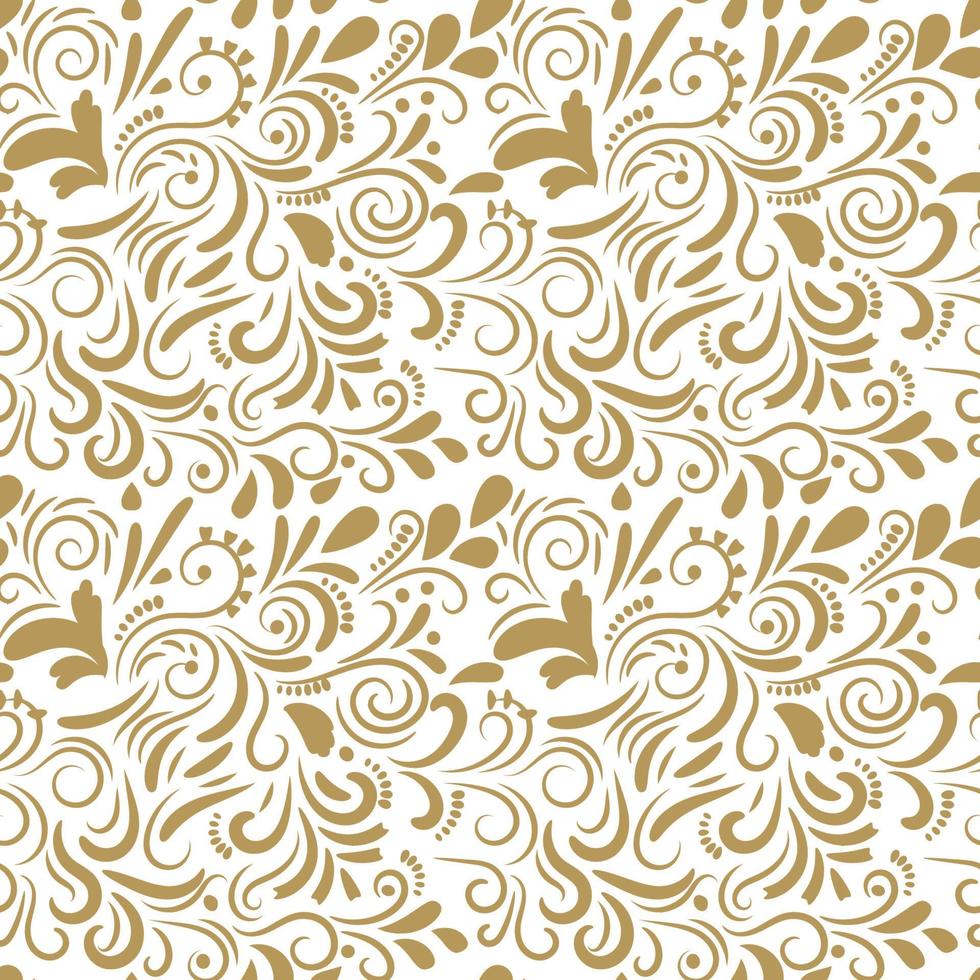 Abstract curly seamless pattern. Swirl background. vector