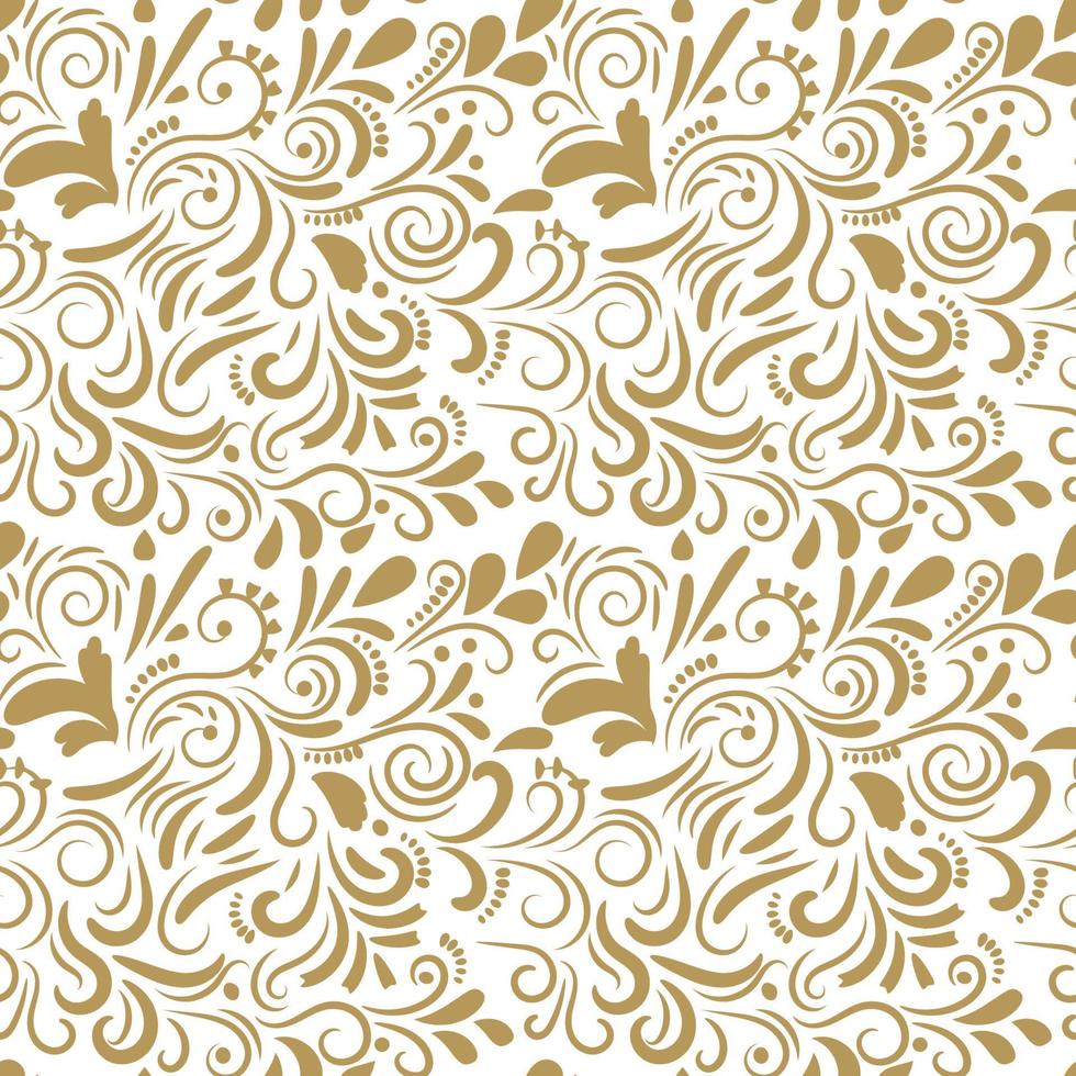 Abstract curly seamless pattern. Swirl background. vector